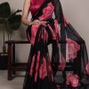 YNF 7033 Black Color Chiffon Lace Work & Lace Border Saree . Available at ₹1499 only. Delivery 4-6 Working Days. Shop now. | Embroidered Sarees, Bollywood Sarees, Creative Sarees, Designer Sarees, Ethnic Saree, Modern Digital sarees, Party Wear Sarees, Sarees