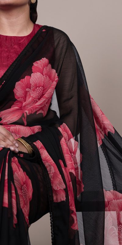 YNF 7033 Black Color Chiffon Lace Work & Lace Border Saree . Available at ₹1499 only. Delivery 4-6 Working Days. Shop now. | Embroidered Sarees, Bollywood Sarees, Creative Sarees, Designer Sarees, Ethnic Saree, Modern Digital sarees, Party Wear Sarees, Sarees