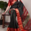 YNF 7405 Black Poly Cotton With Zari Work Saree . Wedding, Party, Festive, Events Now at just ₹1449. Delivery 4-6 Working Days. Shop now. | Embroidered Sarees, Bollywood Sarees, Creative Sarees, Designer Sarees, Ethnic Saree, Modern Digital sarees, Party Wear Sarees, Sarees