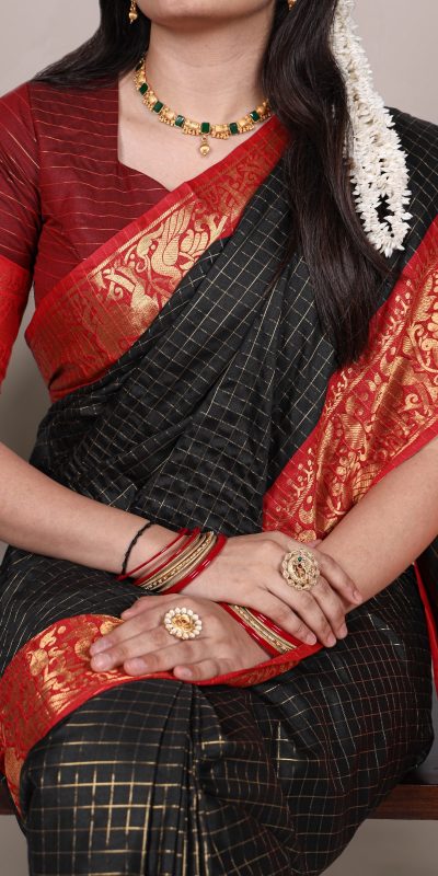 YNF 7405 Black Poly Cotton With Zari Work Saree . Wedding, Party, Festive, Events Now at just ₹1449. Delivery 4-6 Working Days. Shop now. | Embroidered Sarees, Bollywood Sarees, Creative Sarees, Designer Sarees, Ethnic Saree, Modern Digital sarees, Party Wear Sarees, Sarees