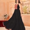 INLI Ghumati Black Heavy Rayon with Lace Work & Gamthi Work Gown . Get it for ₹1749. Delivery 4-6 Working Days. Shop now. | Bollywood Gowns, Creative Gowns, Designer Gowns, Embroidered Gowns, Gowns, Party Wear Gowns