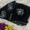 Black Soft Jimmy Chuu Lace Border Saree