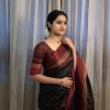 Black Soft Lichi Silk Jacquard Saree