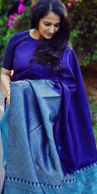 KP 2035 Blue Soft Lichi Silk Saree Perfect for Wedding, Party, Karwa Chauth, Pongal, Haldi . Available at ₹1399 only. Delivery 4-6 Working Days. | Embroidered Sarees, Bollywood Sarees, Creative Sarees, Designer Sarees, Ethnic Saree, Modern Digital sarees, Party Wear Sarees, Sarees