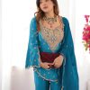NSR 852 Blue Simar Silk With Embroidery Work with Full Sleeve Salwar Suit in . Now at just ₹2099. Delivery 4-6 Working Days. Shop n | Casual Suits, Jump Suits, Creative suits, Designer Suits, Palazzo Suits, Party Wear Suits, Patiala Suits, Salwar suit, Straight Suits