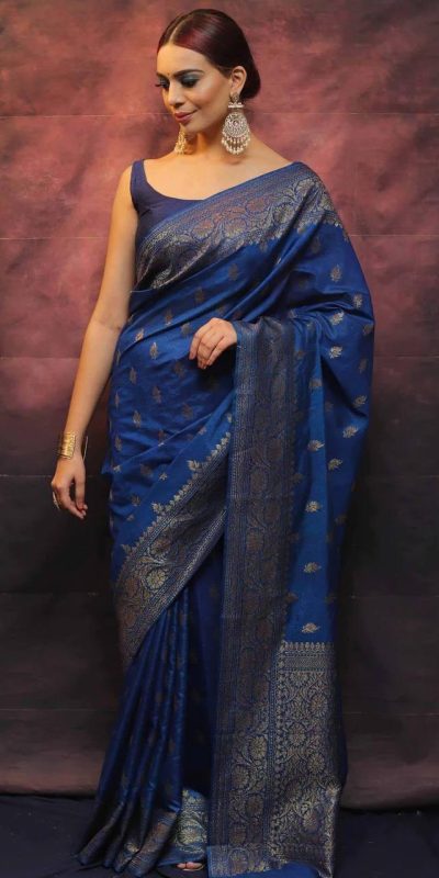 KP 6010 Blue Soft Lichi Silk Jacquard Saree Perfect for Wedding, Party, Traditional Day, Family Gatherings, Sangeet . Grab it for ₹1349. Delivery 4-6 W | Embroidered Sarees, Bollywood Sarees, Creative Sarees, Designer Sarees, Ethnic Saree, Modern Digital sarees, Party Wear Sarees, Sarees
