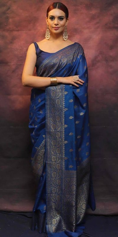 KP 6010 Blue Soft Lichi Silk Jacquard Saree Perfect for Wedding, Party, Traditional Day, Family Gatherings, Sangeet . Grab it for ₹1349. Delivery 4-6 W | Embroidered Sarees, Bollywood Sarees, Creative Sarees, Designer Sarees, Ethnic Saree, Modern Digital sarees, Party Wear Sarees, Sarees