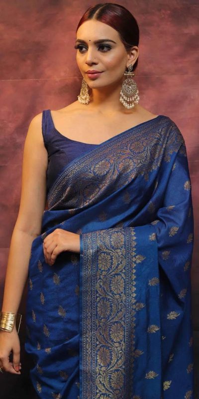 KP 6010 Blue Soft Lichi Silk Jacquard Saree Perfect for Wedding, Party, Traditional Day, Family Gatherings, Sangeet . Grab it for ₹1349. Delivery 4-6 W | Embroidered Sarees, Bollywood Sarees, Creative Sarees, Designer Sarees, Ethnic Saree, Modern Digital sarees, Party Wear Sarees, Sarees