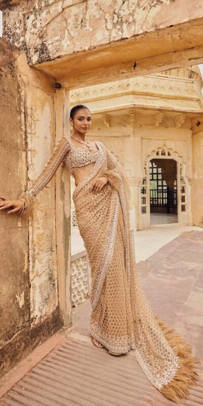 DF 3466 Cream Butterfly Net With Embroidery Work & Sequins Work Saree . Introductory Price ₹1799. Delivery 4-6 Working Days. Shop now. | Creative Sarees, Embroidered Sarees, Bollywood Sarees, Designer Sarees, Ethnic Saree, Modern Digital sarees, Party Wear Sarees, Sarees