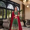Green Kanchipuram Embroider Lehenga Choli