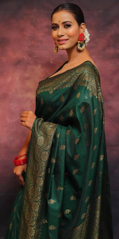 KP 6010 Green Soft Lichi Silk Jacquard Saree Perfect for Wedding, Party, Traditional Day, Family Gatherings, Sangeet . Grab it for ₹1349. Delivery 4-6 W | Embroidered Sarees, Bollywood Sarees, Creative Sarees, Designer Sarees, Ethnic Saree, Modern Digital sarees, Party Wear Sarees, Sarees