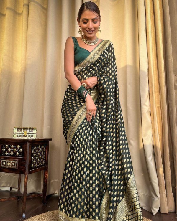 KP 5083 Green Soft Lichi Silk Perfect for Wedding, Party, Family Gatherings, Sangeet, Diwali Cloth. Saree. Get it for ₹1399. Delivery 4-6 Working Days. | Embroidered Sarees, Bollywood Sarees, Creative Sarees, Designer Sarees, Ethnic Saree, Modern Digital sarees, Party Wear Sarees, Sarees