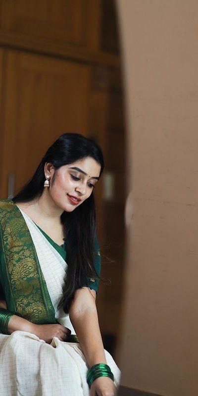 KP 3025 Green Soft Lichi Silk Saree Perfect for Wedding, Party, Baby Shower, Onam, Durga Puja . Available at ₹1449 only. Delivery 4-6 Working Days. | Embroidered Sarees, Bollywood Sarees, Creative Sarees, Designer Sarees, Ethnic Saree, Modern Digital sarees, Party Wear Sarees, Sarees