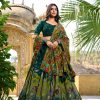LNB 1219 Green Tasar Silk With Gotta Patti Work & Kalamkari Print Lehenga Choli . Best Price ₹2449. Delivery 4-6 Working Days. Shop now. | Creative Lehenga, Bollywood Lehenga, Designer Lehenga, Embroidered Lehenga, Lehenga, Party Wear Lehenga