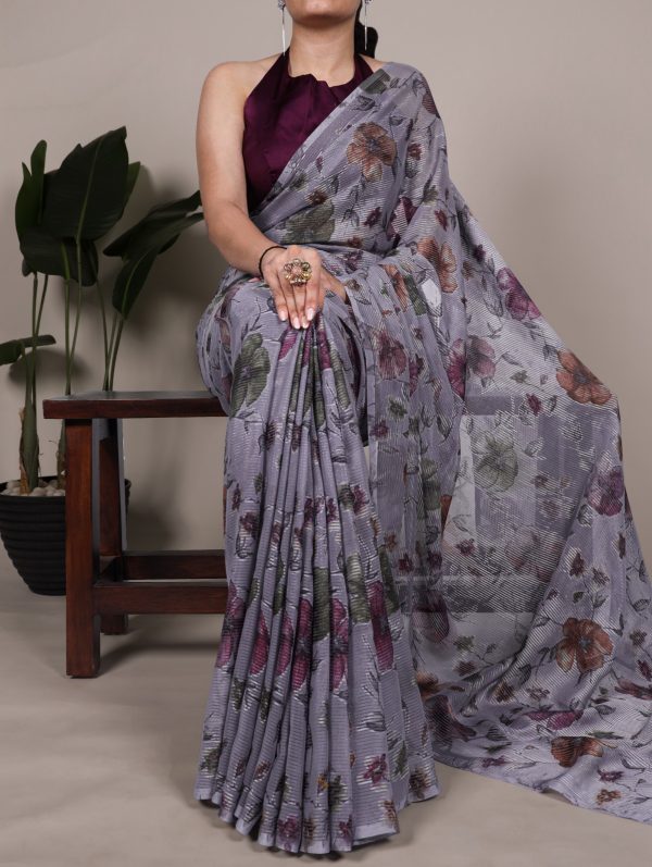 YNF 7051 Grey in Lurex Brasso Designer Work Saree . Wedding, Party, Festive, Events, Special Price ₹1799. Delivery 4-6 Working Days. Shop now. | Creative Sarees, Embroidered Sarees, Bollywood Sarees, Designer Sarees, Ethnic Saree, Modern Digital sarees, Party Wear Sarees, Sarees
