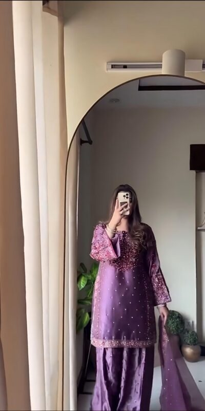 NSR 849 Lavender Chinnon Silk Salwar Suit Perfect for Wedding, Party, Baisakhi, Anniversary, Housewarming . Available at ₹1999 only. Delivery 4-6 | Casual Suits, Jump Suits, Creative suits, Designer Suits, Palazzo Suits, Party Wear Suits, Patiala Suits, Salwar suit, Straight Suits