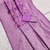 Lavender Khaddi Pashmina Zari Work Saree