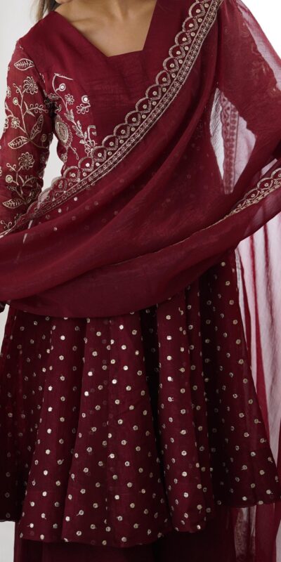 ZSR 3134 Maroon Crunchy Silk Salwar Suit Perfect for Wedding, Party, Sangeet, Anniversary, Housewarming Introductory Price ₹2399. Delivery 4-6 | Casual Suits, Jump Suits, Creative suits, Designer Suits, Palazzo Suits, Party Wear Suits, Patiala Suits, Salwar suit, Straight Suits