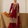 RTC 5901 Maroon Faux Georgette Salwar Suit Perfect for Wedding, Party, Raksha Bandhan, Eid, Pooja –. Introductory Price ₹2449. Delivery 4-6 Working Days. | Casual Suits, Jump Suits, Creative suits, Designer Suits, Palazzo Suits, Party Wear Suits, Patiala Suits, Salwar suit, Straight Suits