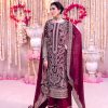 SRK 5297 Maroon Heavy Faux Georgette With Chain Stitch Embroidery Sequence Work Salwar Suit Wedding, Party, Festive, Events, 4-6 Working Days At 2399 | Casual Suits, Jump Suits, Creative suits, Designer Suits, Palazzo Suits, Party Wear Suits, Patiala Suits, Salwar suit, Straight Suits