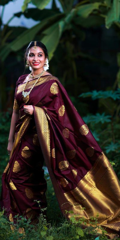 KP 3035 Maroon Soft Lichi Silk Saree Perfect for Wedding, Party, Housewarming, Raksha Bandhan, Family Gatherings . Exclusive Offer ₹1399. Delivery | Embroidered Sarees, Bollywood Sarees, Creative Sarees, Designer Sarees, Ethnic Saree, Modern Digital sarees, Party Wear Sarees, Sarees
