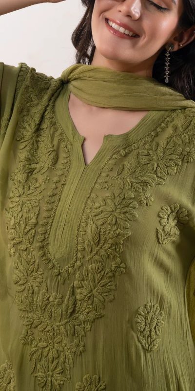 BE 394 Mehandi Georgette with Embroidery Work & Lace Work Salwar Suit . Available at ₹1849 only. Delivery 4-6 Working Days. Shop now. | Casual Suits, Jump Suits, Tops & Bottoms, Track Suits, Trendy Wear, Creative suits, Designer Suits, Palazzo Suits, Party Wear Suits, Patiala Suits, Salwar suit, Straight Suits