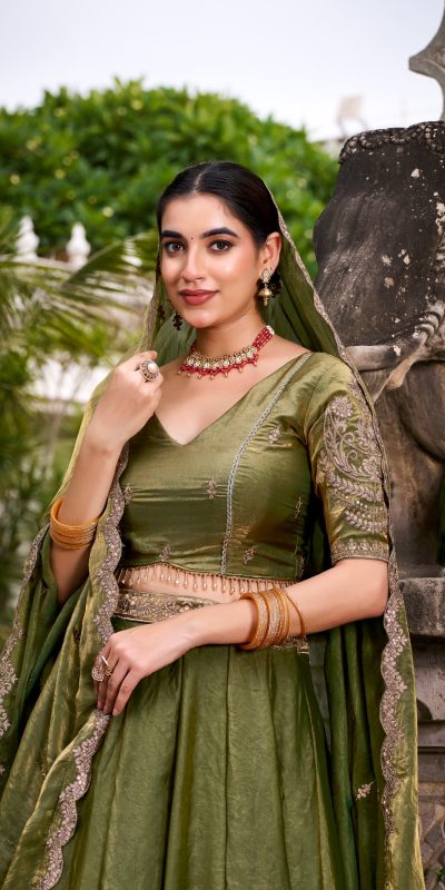 LNB 1440 Mehendi Fendi Sequins Work & Embroidery Work Lehenga Choli in . Introductory Price ₹2999. Delivery 4-6 Working Days. Shop now. | Creative Lehenga, Bollywood Lehenga, Designer Lehenga, Embroidered Lehenga, Lehenga, Party Wear Lehenga