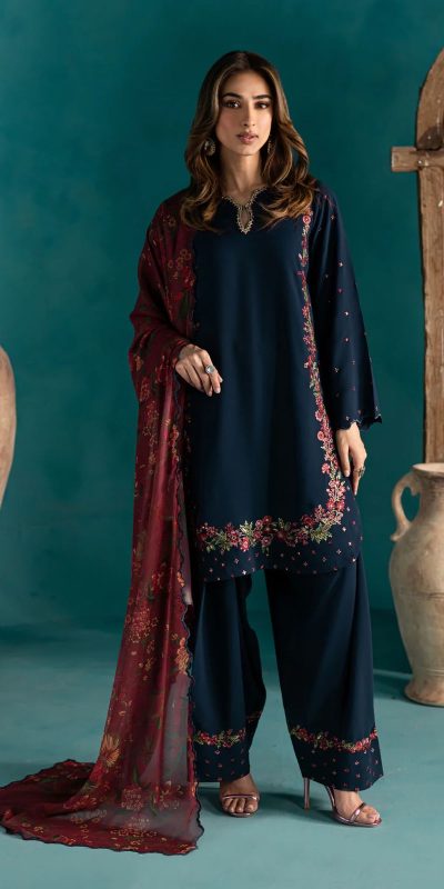 ZSR 3123 Navy Blue Pure Natural Crep Silk with Embroidery Work & Digital Print Salwar Suit . Now at just ₹2049. Delivery 4-6 Working Days. | Casual Suits, Jump Suits, Creative suits, Designer Suits, Palazzo Suits, Party Wear Suits, Patiala Suits, Salwar suit, Straight Suits