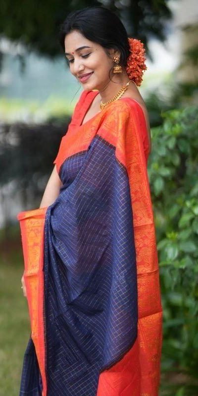 KP 3025 Navy Blue Soft Lichi Silk Saree Perfect for Wedding, Party, Baby Shower, Onam, Durga Puja . Available at ₹1449 only. Delivery 4-6 Working Days. | Embroidered Sarees, Bollywood Sarees, Creative Sarees, Designer Sarees, Ethnic Saree, Modern Digital sarees, Party Wear Sarees, Sarees