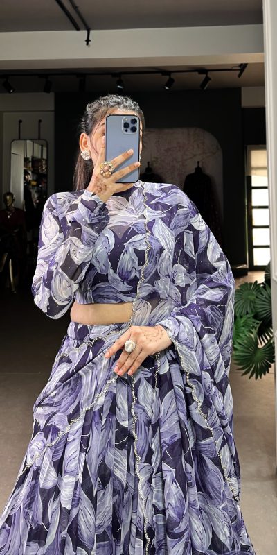 LNB 1027 Navy Blue Color Tabby Silk Lehenga Choli with Designer Work. Exclusive Offer ₹1999. Delivery 4-6 Working Days. Shop now. | Creative Lehenga, Bollywood Lehenga, Designer Lehenga, Embroidered Lehenga, Lehenga, Party Wear Lehenga