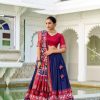 LNB 1680 Navy Blue Tasar Silk Patola Print & Gotta Patti Work Lehenga Choli in . Special Price ₹2449. Delivery 4-6 Working Days. Shop now. | Creative Lehenga, Bollywood Lehenga, Designer Lehenga, Embroidered Lehenga, Lehenga, Party Wear Lehenga
