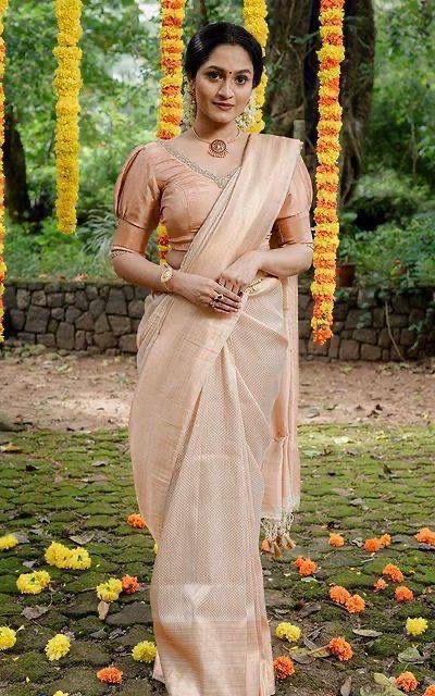 KP 4040 Off White Soft Lichi Silk Saree Perfect for Wedding, Party, Ethnic Day, Raksha Bandhan, Temple Visit Exclusive Offer ₹1299. Delivery 4-6 Working D | Creative Sarees, Embroidered Sarees, Bollywood Sarees, Designer Sarees, Ethnic Saree, Modern Digital sarees, Party Wear Sarees, Sarees