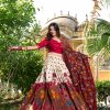 Off White Tasar Silk With Gotta Patti Lehenga Choli
