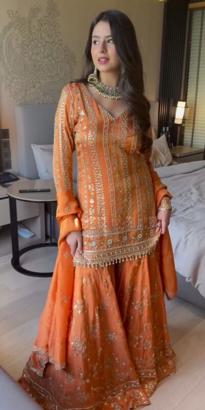 RTC 5926 Orange Faux Georgette With Lace Work Salwar Suit . Wedding, Party, Festive, Events, Best Price ₹2449. Delivery 4-6 Working Days. Shop now. | Casual Suits, Jump Suits, Tops & Bottoms, Track Suits, Trendy Wear, Creative suits, Designer Suits, Palazzo Suits, Party Wear Suits, Patiala Suits, Salwar suit, Straight Suits