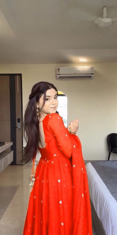 RTC 5924 Orange Georgette Thread With Sequence Gown Perfect for Wedding, Party, Reception, Holi, Eid . Available at ₹1999 only. Delivery 4-6 Working Days. | Bollywood Gowns, Creative Gowns, Designer Gowns, Embroidered Gowns, Gowns, Party Wear Gowns