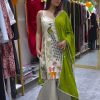Parrot Green French Embroidery Salwar Suit