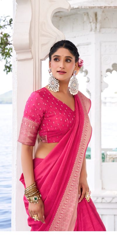 YNF 7902 Pink Color Chinon Printed With Zari Weaving Work Saree With Zari Work. Best Price ₹1549. Delivery 4-6 Working Days. Shop now. | Embroidered Sarees, Bollywood Sarees, Creative Sarees, Designer Sarees, Ethnic Saree, Modern Digital sarees, Party Wear Sarees, Sarees