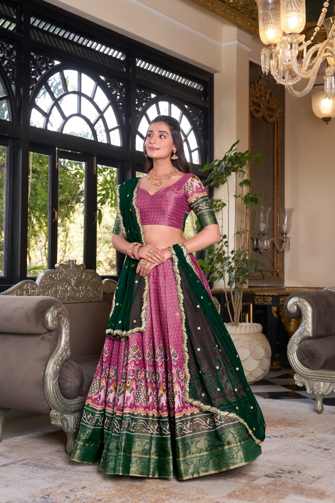 LNB 1240 Pink Kanchipuram With Embroidery Work & Zari Work Lehenga Choli ₹2499 on Available. Delivery 4-6 Working Days. Shop now. | Creative Lehenga, Bollywood Lehenga, Designer Lehenga, Embroidered Lehenga, Lehenga, Party Wear Lehenga