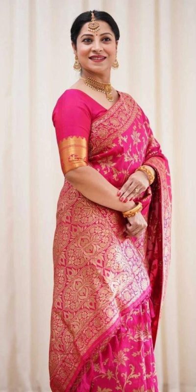 KP 4077 Pink Soft Lichi Silk Saree Perfect for Wedding, Party, Baisakhi, Temple Visit, Anniversary . Best Price ₹1349. Delivery 4-6 Working Days. | Embroidered Sarees, Bollywood Sarees, Creative Sarees, Designer Sarees, Ethnic Saree, Modern Digital sarees, Party Wear Sarees, Sarees