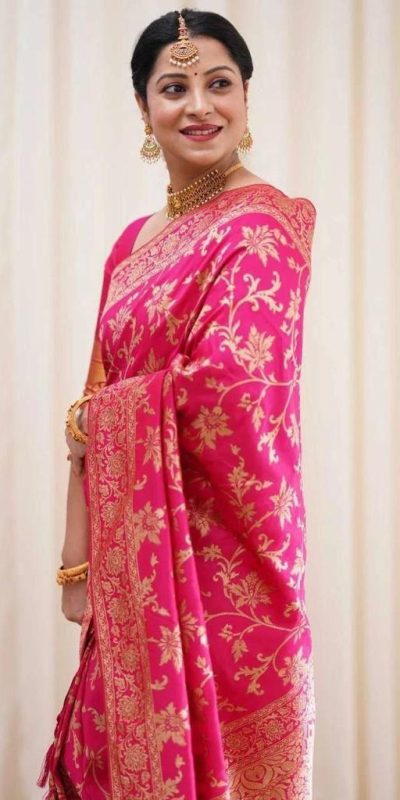 KP 4077 Pink Soft Lichi Silk Saree Perfect for Wedding, Party, Baisakhi, Temple Visit, Anniversary . Best Price ₹1349. Delivery 4-6 Working Days. | Embroidered Sarees, Bollywood Sarees, Creative Sarees, Designer Sarees, Ethnic Saree, Modern Digital sarees, Party Wear Sarees, Sarees