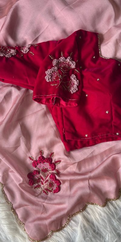 AC AZAELEA Pink Rangoli Silk Lace Work & Resham Work Saree with . Exclusive Offer ₹2549. Delivery 4-6 Working Days. Shop now. | Creative Sarees, Embroidered Sarees, Bollywood Sarees, Designer Sarees, Ethnic Saree, Modern Digital sarees, Party Wear Sarees, Sarees