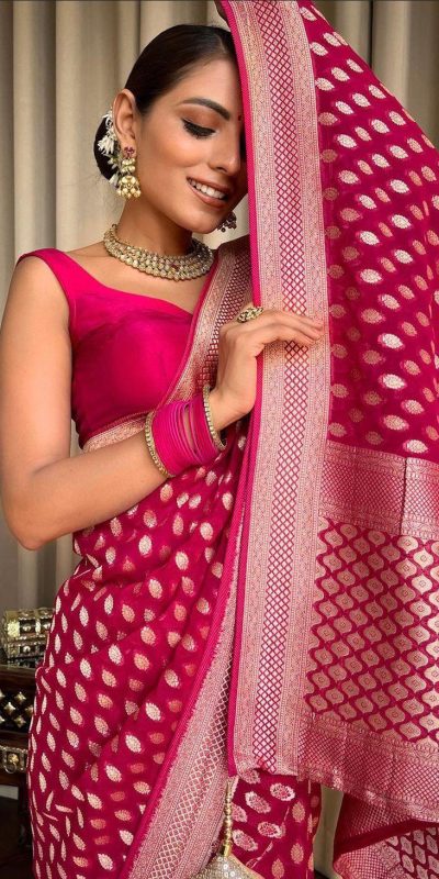 KP 5083 Pink Soft Lichi Silk Perfect for Wedding, Party, Family Gatherings, Sangeet, Diwali Cloth. Saree. Get it for ₹1399. Delivery 4-6 Working Days. | Embroidered Sarees, Bollywood Sarees, Creative Sarees, Designer Sarees, Ethnic Saree, Modern Digital sarees, Party Wear Sarees, Sarees