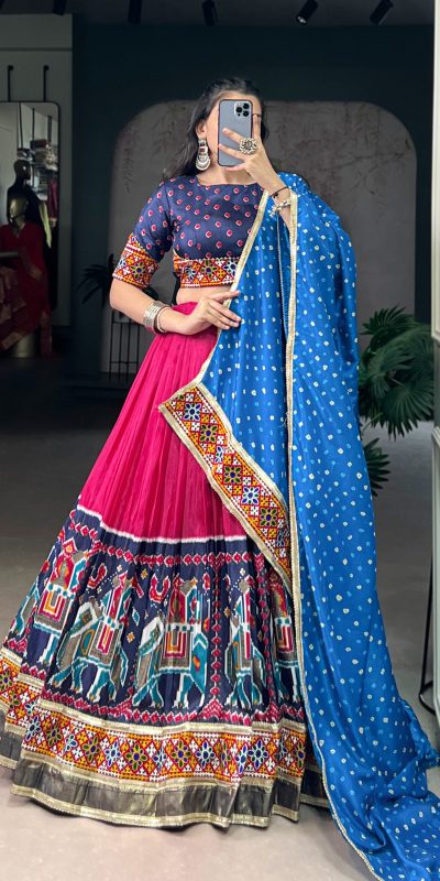 LNB 1726 Pink Tasar Silk With Gamth Work & Mirror Work Lehenga Choli . Festive Deal ₹2999. Delivery 4-6 Working Days. Shop now. | Creative Lehenga, Bollywood Lehenga, Designer Lehenga, Embroidered Lehenga, Lehenga, Party Wear Lehenga