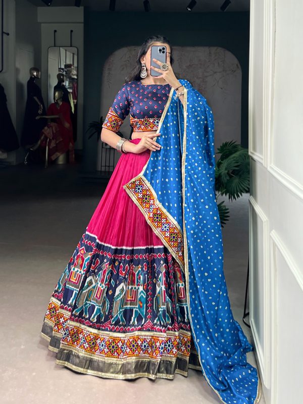 LNB 1726 Pink Tasar Silk With Gamth Work & Mirror Work Lehenga Choli . Festive Deal ₹2999. Delivery 4-6 Working Days. Shop now. | Creative Lehenga, Bollywood Lehenga, Designer Lehenga, Embroidered Lehenga, Lehenga, Party Wear Lehenga