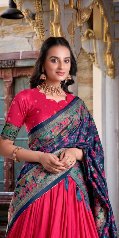 LNB 1245 Pink Tasar Silk With Gotta Patti Work & Lace Work Lehenga Choli Best Price ₹2449. Delivery 4-6 Working Days. Shop now. | Creative Lehenga, Bollywood Lehenga, Designer Lehenga, Embroidered Lehenga, Lehenga, Party Wear Lehenga