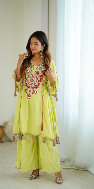 SRK 5286 Pista in Khadi Cotton Mirror Work & Embroidery Work Salwar Suit . Now at just ₹2099. Delivery 4-6 Working Days. Shop now. | Casual Suits, Jump Suits, Creative suits, Designer Suits, Palazzo Suits, Party Wear Suits, Patiala Suits, Salwar suit, Straight Suits
