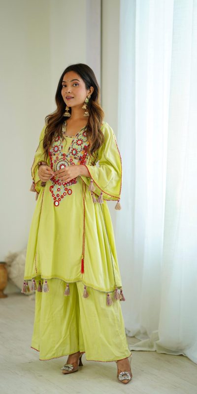 SRK 5286 Pista in Khadi Cotton Mirror Work & Embroidery Work Salwar Suit . Now at just ₹2099. Delivery 4-6 Working Days. Shop now. | Casual Suits, Jump Suits, Creative suits, Designer Suits, Palazzo Suits, Party Wear Suits, Patiala Suits, Salwar suit, Straight Suits