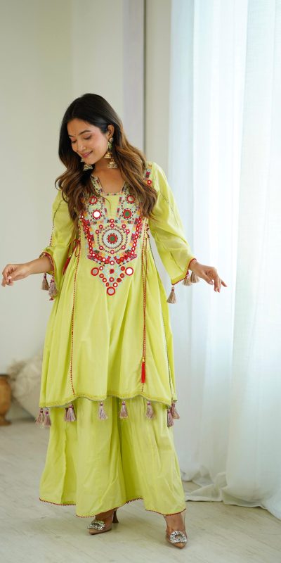 SRK 5286 Pista in Khadi Cotton Mirror Work & Embroidery Work Salwar Suit . Now at just ₹2099. Delivery 4-6 Working Days. Shop now. | Casual Suits, Jump Suits, Creative suits, Designer Suits, Palazzo Suits, Party Wear Suits, Patiala Suits, Salwar suit, Straight Suits