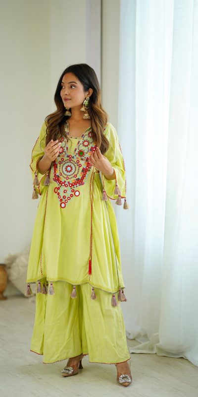 SRK 5286 Pista in Khadi Cotton Mirror Work & Embroidery Work Salwar Suit . Now at just ₹2099. Delivery 4-6 Working Days. Shop now. | Casual Suits, Jump Suits, Creative suits, Designer Suits, Palazzo Suits, Party Wear Suits, Patiala Suits, Salwar suit, Straight Suits
