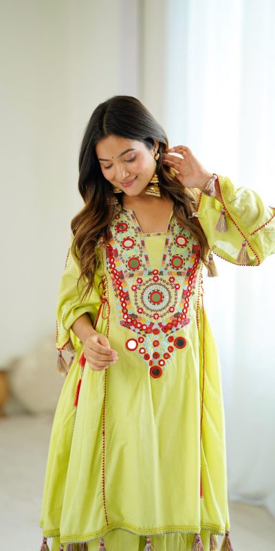 SRK 5286 Pista in Khadi Cotton Mirror Work & Embroidery Work Salwar Suit . Now at just ₹2099. Delivery 4-6 Working Days. Shop now. | Casual Suits, Jump Suits, Creative suits, Designer Suits, Palazzo Suits, Party Wear Suits, Patiala Suits, Salwar suit, Straight Suits